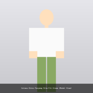 Celana Chino Panjang Slim Fit Cream