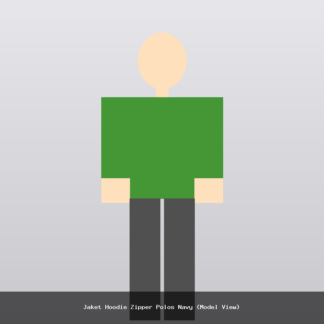 Jaket Hoodie Zipper Polos Navy