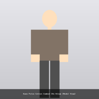 Kaos Polos Cotton Combed 30s Hitam