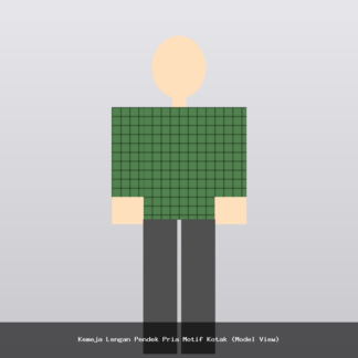 Kemeja Lengan Pendek Pria Motif Kotak